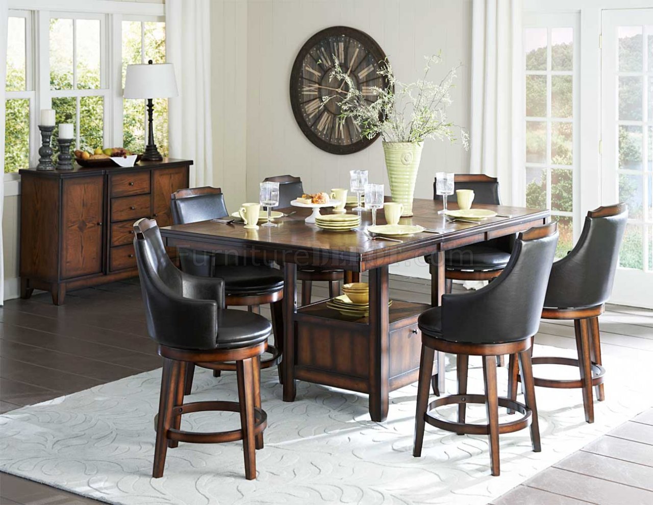Bayshore 5447-36XL Counter Height Dining Table by Homelegance - Click Image to Close