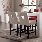 Callaghan Counter Ht. Dining Set 5Pc 109368 in White by Coaster