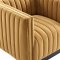 Conjure Accent Chair in Cognac Performance Velvet by Modway