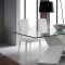 Sapphire Dining Table in White by Rossetto w/Optional Items