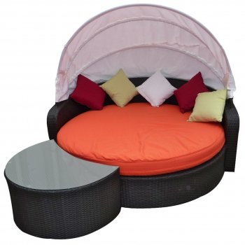 Perectiona Canopy Outdoor Patio Daybed Set by Modway [MWOUT-Perectiona]