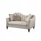 Athalia Sofa 55305 in Shimmering Pearl Fabric by Acme w/Options