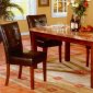 Faux Marble Top & Oak Finish Base Modern Dining Table w/Options