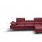 A761 Sectional Sofa in Red Leather by J&M