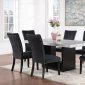 D02DT Dining Room Set 5Pc in Black by Global w/D03DC Chairs