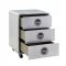 Brancaster Office Desk 92428 Aluminum by Acme w/Optional Cabinet
