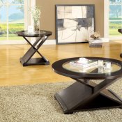 CM4006-3PK Orbe Coffee Table & 2 End Tables 3Pc Set in Espresso
