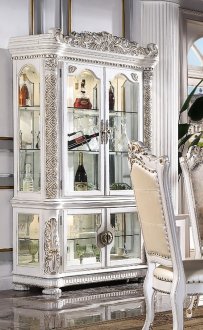 Vendome Curio Cabinet DN01223 in Antique Pearl by Acme