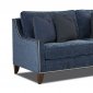 Emmy Sofa & Loveseat K16510 in Blue Fabric by Klaussner