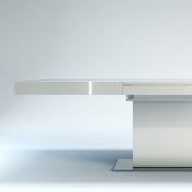 MD520-LAQ Astor Dining Table by Modloft in White Lacquer
