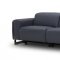Hudson Power Motion Extended Sofa Slate Leather by Beverly Hills