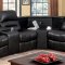 Wales Reclining Sectional Sofa CM6987 in Brown Leatherette