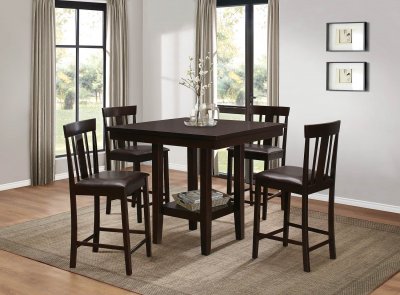 Diego 5460-36 Counter Height Dining Set 5Pc by Homelegance