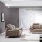 S93 Sofa in Taupe Leather by Beverly Hills w/Options