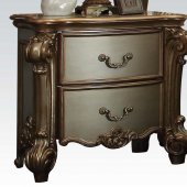 Vendome Nightstand Set of 2 23003 in Gold Patina by Acme