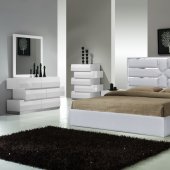 Da Vinci Bedroom Silver by J&M w/Optional Milan White Casegoods