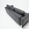 Cassius Black Leatherette Convertible Sofa Bed