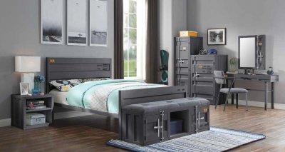 Cargo Youth Bedroom 35920 in Gunmetal by Acme w/Options