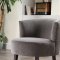 Cedar Accent Chair Set of 2 in Gray Fabric by Bellona