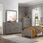 Waldorf 4Pc Youth Bedroom Set 1902T in Gray by Homelegance