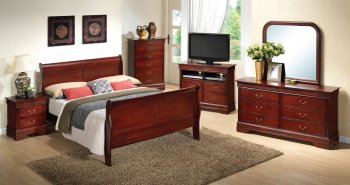 G3100 Cherry Finish Traditional Bedroom w/Optional Items [GYBS-G3100]