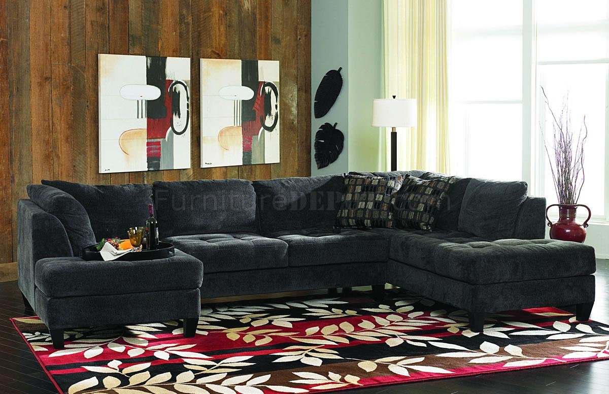 charcoal gray fabric contemporary