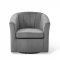 Prospect Swivel Chair Set of 2 in Light Gray Velvet by Modway