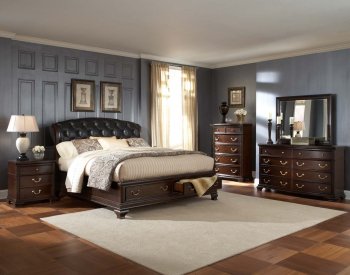 2166 Wrentham Bedroom by Homelegance in Cherry w/Options [HEBS-2166 Wrentham]