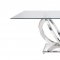 Finley Dining Table 68260 Clear Glass Top by Acme w/Options