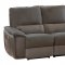 Corazon Power Reclining Sofa 8355 in Gray Leather by Homelegance
