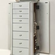 903808 Jewelry Armoire by Coaster w/ Mirrored Surface & Flip Top