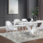 Gallegos Dining Table DN01947 in White by Acme w/Options