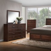 Oberreit Bedroom 25790 5PC Set in Walnut by Acme w/Options