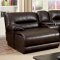 Glasgow Motion Sectional Sofa CM6822BR in Brown Leatherette