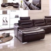 2144 Sectional Sofa in Brown Leather by ESF
