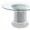 Ellie Dining Table 115551 by Coaster w/Optional Ink Blue Chairs
