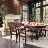 Jordyn Dining Table CM3626T in Brown Cherry w/Options