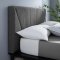 Dakota Upholstered Platform Queen Bed Gray & Black by Modway