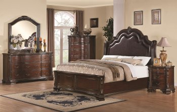 Maddison Bedroom 202260 in Cappuccino by Coaster w/Options [CRBS-202260 Maddison]