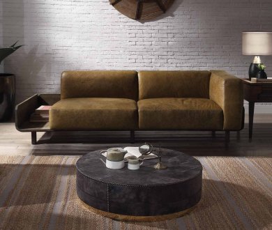 Blanca Sofa 56500 in Chestnut Top Grain Leather by Acme