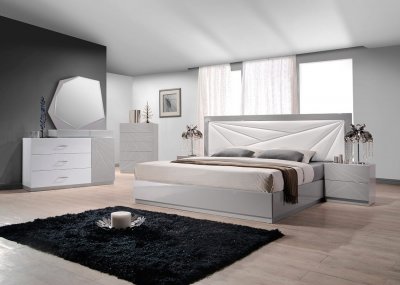 Florence Bedroom by J&M w/Platform Bed and Optional Casegoods