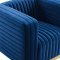 Charisma Accent Chair in Navy Velvet by Modway