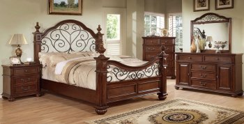 CM7811 Landaluce Bedroom in Antique Style Dark Oak w/Options [FABS-CM7811 Landaluce]