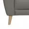 U6007 Sofa & Loveseat Set Light Gray Leather by Global w/Options