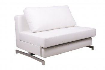 K43-1 Sofa Bed in White Leatherette by J&M Furniture [JMSB-K43-1 White]