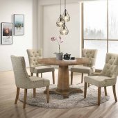 Yotam Dining Room 5Pc Set 77160 in Salvaged Oak by Acme