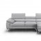 Liam A973b Sectional Sofa in Light Grey Premium Leather by J&M