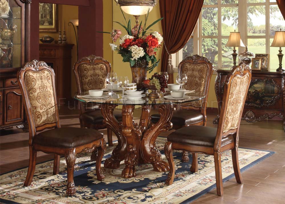Formal Round Dining Table, Elegant Round Dining Table Set