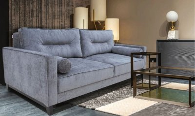 Pesaro Sofa Bed in Gray Fabric by ESF