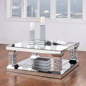 Kachina Coffee Table 81425 in Mirror by Acme w/Options